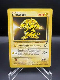 Pokemon Card Electabuzz NM Base Set 2 Rare 24/130 - Image 1