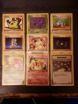 Lot of 9 First Edition Team Rocket Pokemon Cards. VLP-NM+ #2 - Image 1