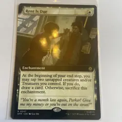 MTG: Spider-Man - Rent is Due(Extended Art) - Rare - 0247 NM - Image 1