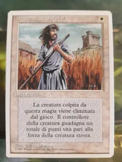 ITALIAN Swords to Plowshares MTG FWB Revised ✅ - Image 1
