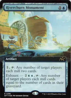 Riverchurn Monument (Extended Art) - FOIL - R Aetherdrift 381 - MTG - Image 1