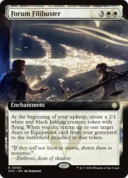 Forum Filibuster (Extended Art) [Secrets of Strixhaven Commander] Near Mint - Image 1