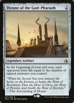 Throne of the God-Pharaoh [Amonkhet] Moderately Played - Image 1