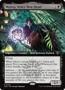 Moseo, Vein's New Dean (Extended Art) [Secrets of Strixhaven] Foil Near Mint - Image 1
