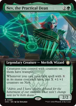 Nev, the Practical Dean (Extended Art) [Secrets of Strixhaven Commander] Near M - Image 1