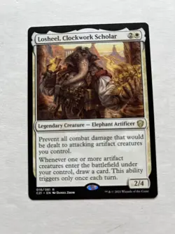 1x LOSHEEL, CLOCKWORK SCHOLAR - Commander - MTG - Magic the Gathering - Image 1