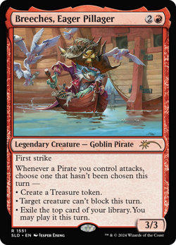 Breeches, Eager Pillager (Secret Lair) FOIL PROMO NM Red Rare MTG CARD ABUGames - Image 1