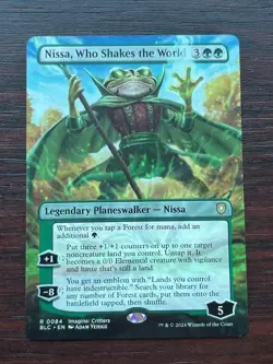 1x SHOWCASE NISSA, WHO SHAKES THE WORLD - Commander MTG - Magic the Gathering - Image 1