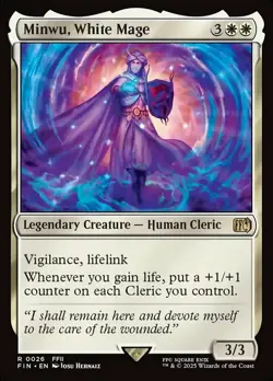 1x Minwu, White Mage MTG Final Fantasy NM Magic Regular - Image 1