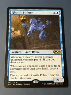 1x GHOSTLY PILFERER - M21 - MTG - Magic the Gathering - Image 1