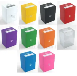 Gamegenic Deck Holder 80+ Trading Card Storage Box Protector Standard + Divider - Image 1