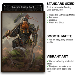 Dhurigan – The Goblin Foe – MTG Size – 100 Smooth Matte Card Sleeves - Image 2