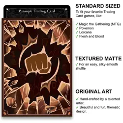 Martial – Elements Series II – MTG Size – 100 Textured Matte Card Sleeves - Image 2