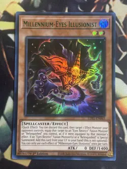 Yugioh: Millennium-Eyes Illusionist - LDS1-EN045 - Ultra Rare (Green) 1st Ed NM - Image 1
