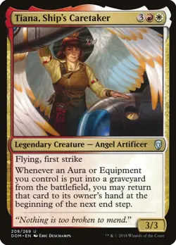 MTG Magic DOM Dominaria - 1x EN EX 208 U Tiana, Ship's Caretaker - Image 1