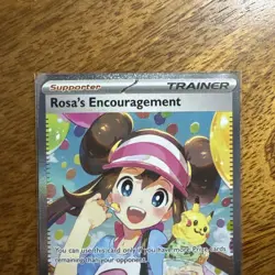Pokemon Rosa’s Encouragement 123/088 SAR NM Perfect Order Great Centrng See pics - Image 2