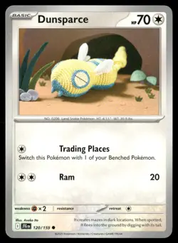 Dunsparce Journey Together 120/159 Common Pokemon Near Mint - Image 1