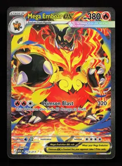 Mega Emboar ex 273/217 Special Illustration Rare Ascended Heroes Pokemon Card - Image 1
