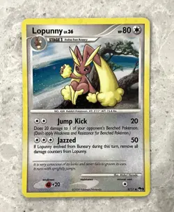2009 Pokemon Lopunny Holo 9/17 HP80 Stage 1. Mint Condition! - Image 1