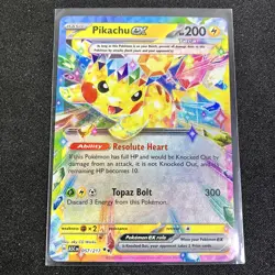 Pikachu ex 057/217 Double Rare Ascended Heroes Pokemon Near Mint - Image 1