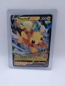Pikachu V SWSH285 Black Star Promo - Full Art Holo - Pokemon Card NM - Image 1
