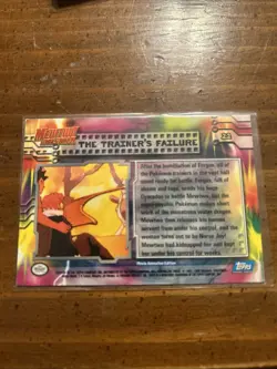 Pokemon Card - The Trainer's Failure #22 - Topps - Mewtwo Strikes Back - Image 2
