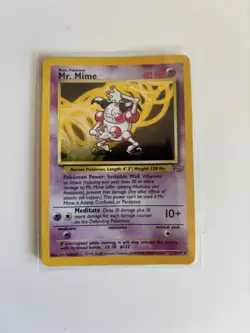 Mr. Mime 6/64 Jungle Set Holo Rare Vintage Pokemon WOTC - Image 1