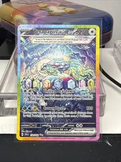 Terapagos ex 170/142 Stellar Crown Pokemon Special Illustration Rare Near Mint - Image 1