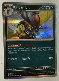 Kingambit 134/198 Scarlet & Violet Base Set Holo Rare Pokemon TCG Card Near Mint - Image 2