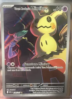 Pokemon TCG Ascended Heroes Team Rocket's Mimikyu Illustration Rare 238/217 - Image 1
