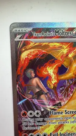 Team Rocket's Moltres ex #229- Pokemon Destined Rivals NM - Image 2