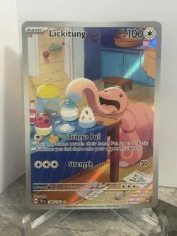 Pokemon TCG Lickitung 180/162 SV05 Temporal Forces Illustration Rare Holo - Image 1