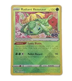Radiant Venusaur 004/078 Pokemon GO Holo - Image 1