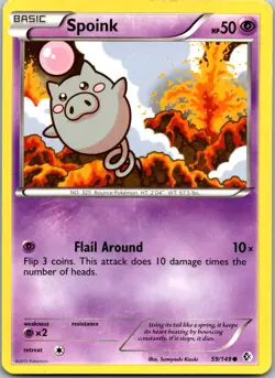 Spoink 59/149 - Boundaries Crossed Common Pokemon TCG NM - Image 1