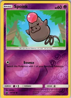Spoink 59/168 SM - Celestial Storm Pokemon TCG LP-NM - Image 1