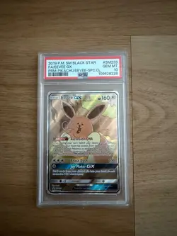 2019 POKEMON SM BLACK STAR PROMO #SM233 FULL ART/EEVEE GX PSA 10 - Image 1