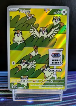 Pidgey 207/197 Illustration Rare SV03 Obsidian Flames Pokemon TCG ✅ NM/MINT ✅ - Image 1