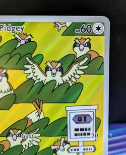 Pidgey 207/197 Illustration Rare SV03 Obsidian Flames Pokemon TCG ✅ NM/MINT ✅ - Image 3