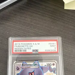 Pokemon Banette GX SV61/SV94 Hidden Fates Shiny Vault Full Art Holo PSA 9 - Image 2