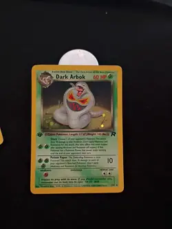 Pokemon TCG Dark Arbok Team Rocket 2/82 Holo 1st Edition Holo Rare - Image 1