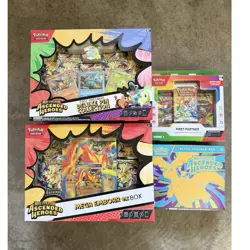 Pokemon Ascended Heroes Lot; Deluxe pin collection, ETB, emboar ex , FP box - Image 1