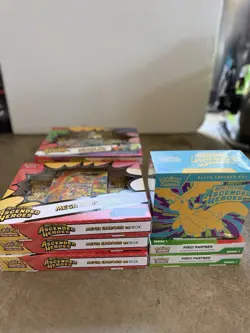 Pokemon Ascended Heroes Lot; Deluxe pin collection, ETB, emboar ex , FP box - Image 5