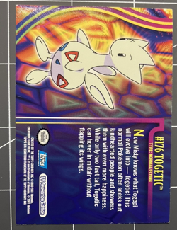 2001 Topps Pokemon Topps Johto Series 1 Non Holo Togetic # 176 - Image 2