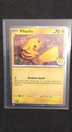Pikachu (Pokemon Day 2026) 051/162 SWIRL - TOP LEFT SWIRL - Image 1