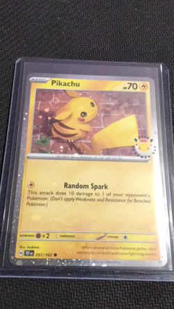 Pikachu (Pokemon Day 2026) 051/162 SWIRL - TOP LEFT SWIRL - Image 2