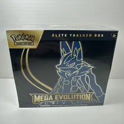 Pokemon TCG Mega Evolution Lucario ETB Elite Trainer Box NEW - Image 1