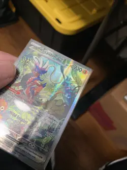Pokemon Koraidon EX 247/198 Full Art Holo Special Illustration Rare Damaged - Image 1