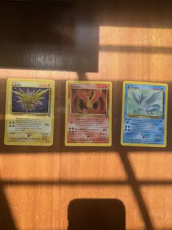 Pokemon TCG Legendary Birds Set Fossil Non Holo Rare Lot WOTC VTG 1999 - Image 1