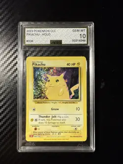 Pokemon Trading Card Game Classic Pikachu CLC 008/034 AGS Gem-MT 10 Holo 2023 - Image 1