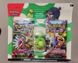 Pokemon TCG Scarlet & Violet + Paldea Evolved Blister Pack W/ ERASER NEW SEALED - Image 1